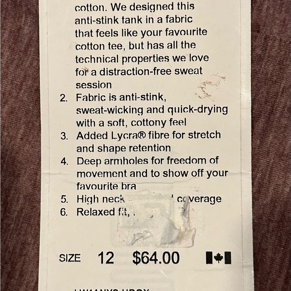 Lululemon Box it out tank - size 12 - Picture 2 of 7
